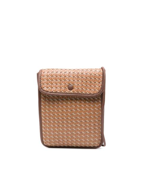 HEREU Terra Woven leather cross body bag