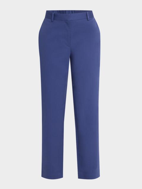 EILEEN FISHER Cropped Stretch Cotton Twill Trousers