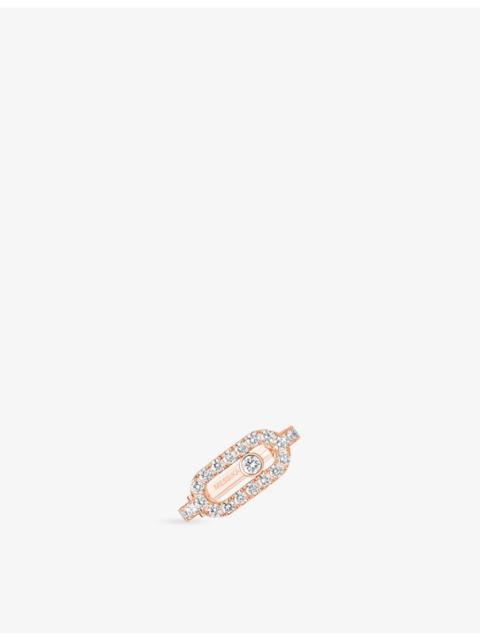 MESSIKA Move Uno Pave 18ct Gold And 0.25ct Diamond Single Ear Clip