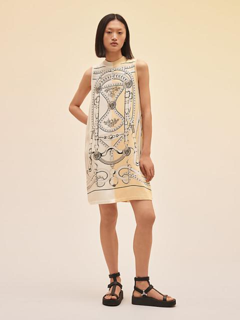 Hermès "Grand Tralala Cut" sleeveless twillaine dress