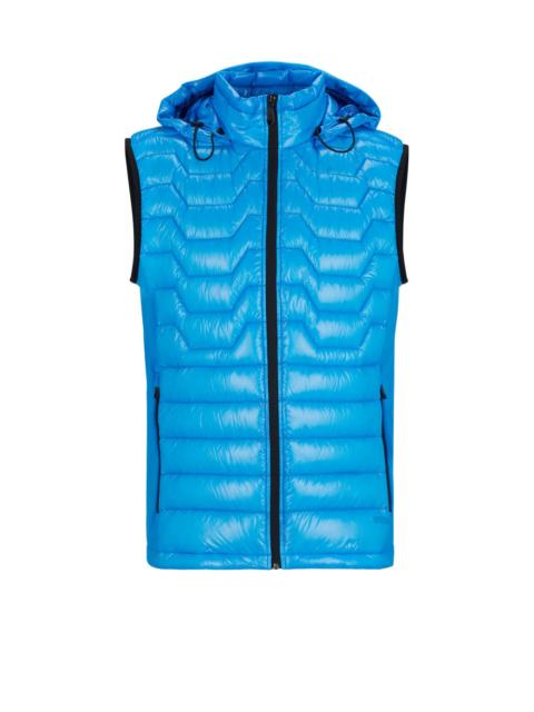 BOSS WATER-REPELLENT REGULAR-FIT GILET WITH SIGNATURE QUILTING
