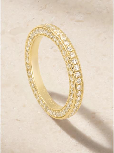 By Pariah Triple 14-karat Recycled Gold Diamond Ring