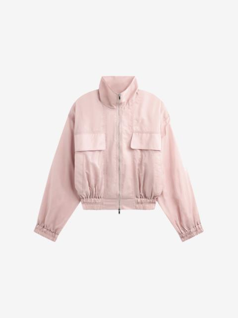 The Frankie Shop Drea Sheer Bomber Jacket - Faded Pink