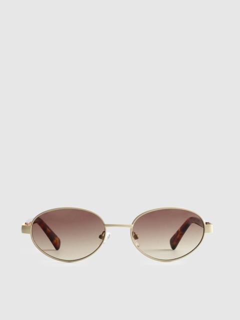 Madewell Wire Frame Oval Sunglasses