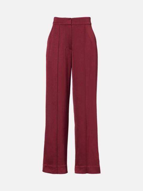 SIMKHAI Kyra satin wide-leg pants