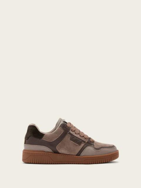 ALLSAINTS REGAN PLUS LEATHER LOW TOP SNEAKERS