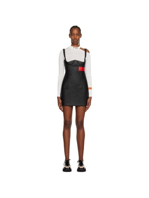 Heron Preston Black Padded Minidress