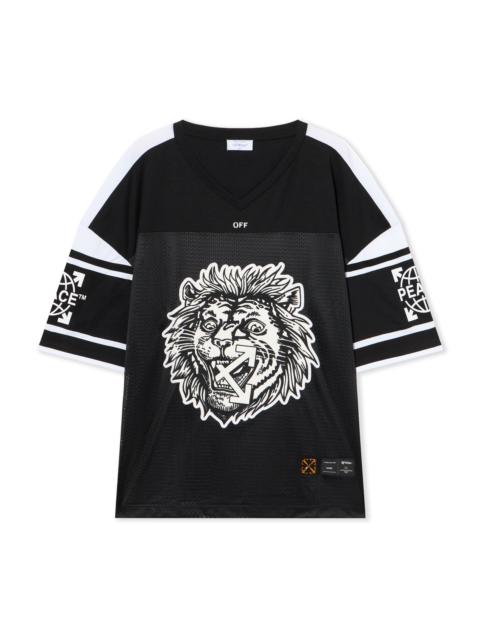 Off-White Lion Mesh Football Tee