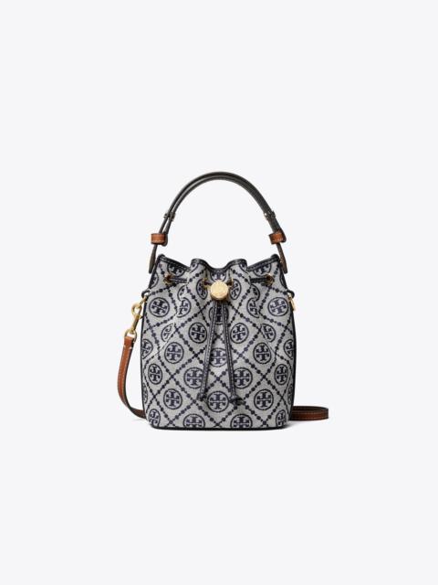TORY BURCH T Monogram Mini Bucket Bag