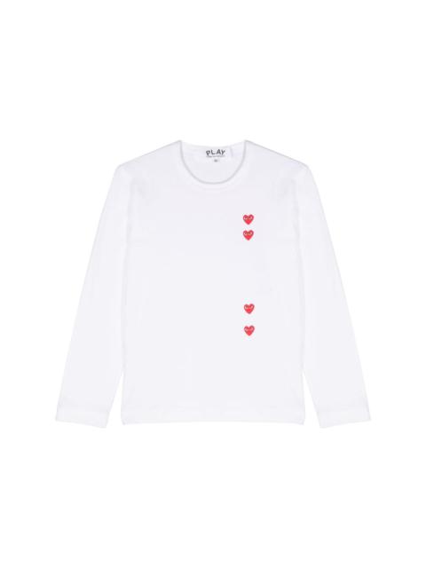 heart-print cotton T-shirt