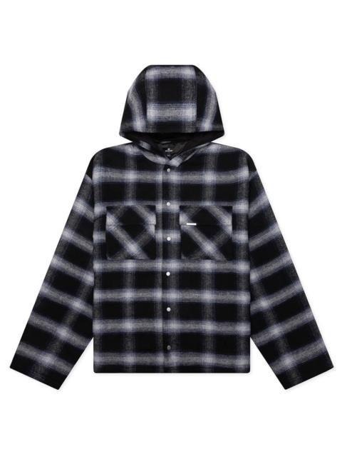 REPRESENT HOODED OVER SHIRT - MIDNIGHT NAVY