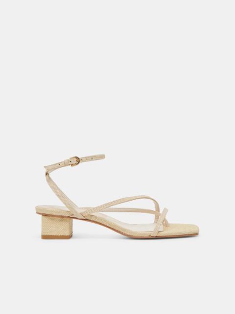 dolce vita KARLOS SANDALS NATURAL WOVEN RAFFIA