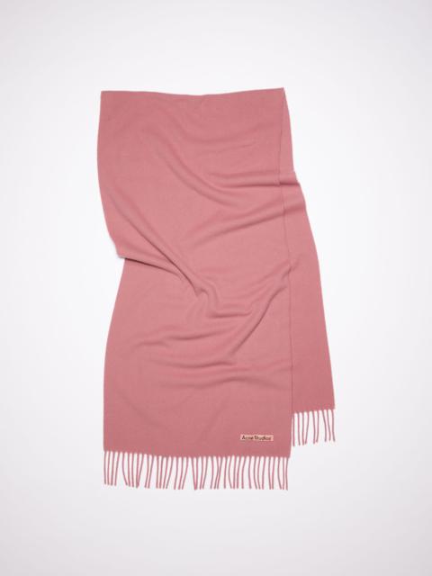 Acne Studios Fringed wool scarf - Raspberry pink