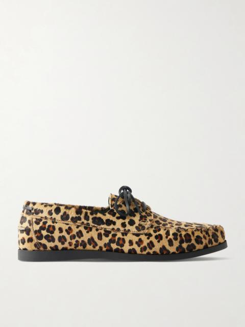 VINNY’s Boatman Leopard-Print Boat Shoes