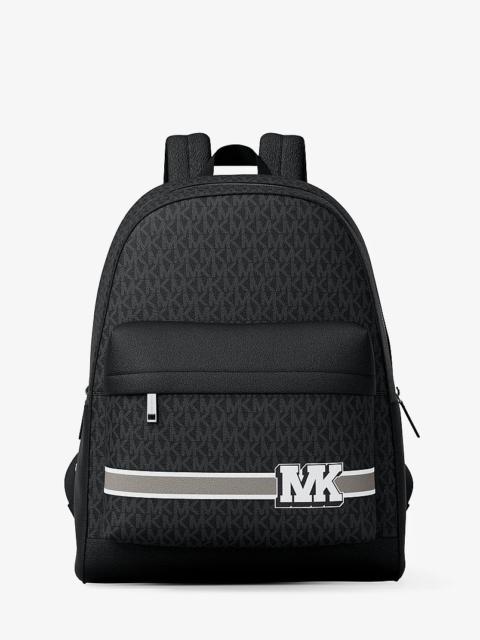 MICHAEL KORS Pacey Embellished Striped Signature Logo Backpack