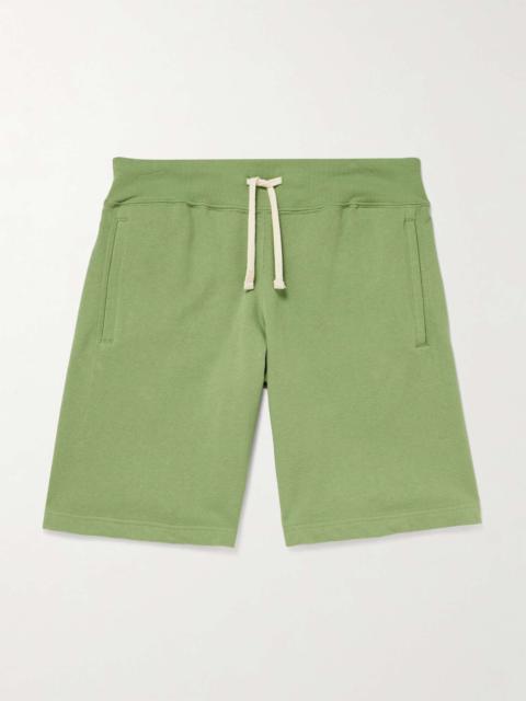 Wide-Leg Cotton-Jersey Drawstring Shorts