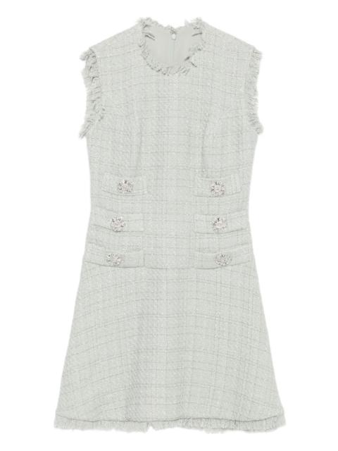 COSTARELLOS tweed mini dress