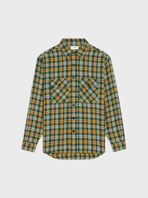 LOOSE SHIRT IN CHECKED WOOL