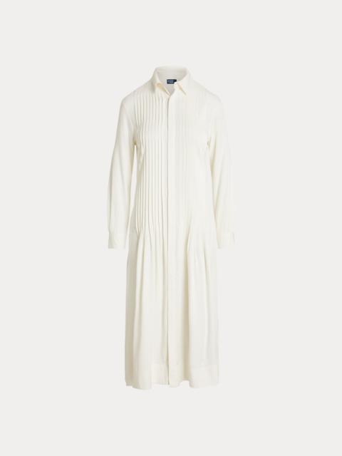 Polo Ralph Lauren Pleated-Bib Shirtdress
