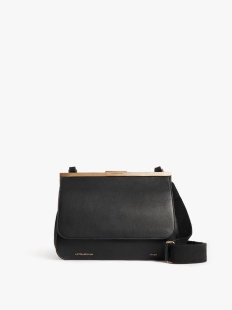 Victoria Beckham Frame Satchel Bag In Black Leather