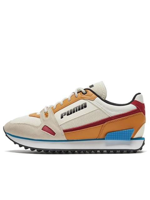 PUMA (WMNS) PUMA Mile Rider Rf Khaki/Yellow/White Low sneakers 375836-01