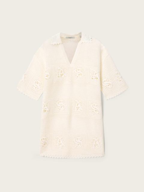 ALLSAINTS KYRA OPEN KNIT MINI DRESS