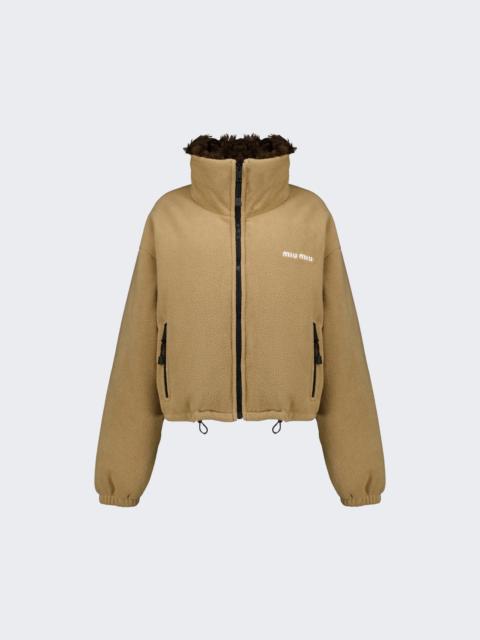 Miu Miu Fleece Jacket Cammello