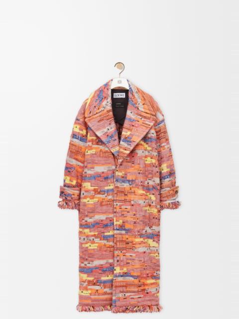 Loewe Coat in wool blend jacquard