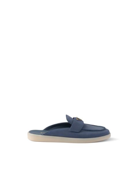 Prada nubuck mules