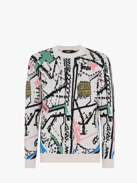 FENDI Multicolor knit pullover