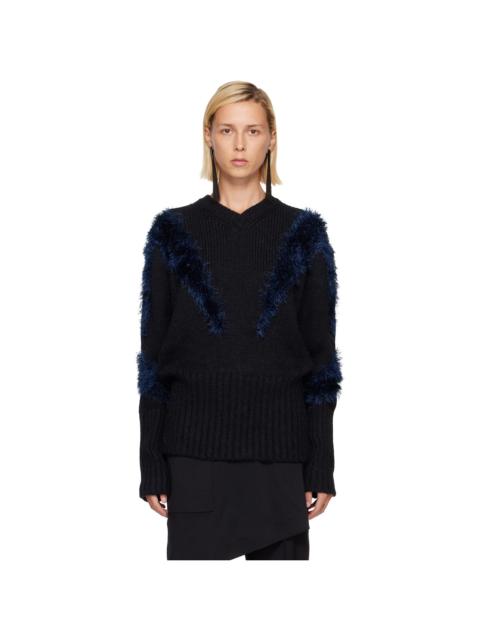 Kiko Kostadinov Black & Navy Macaw Sweater