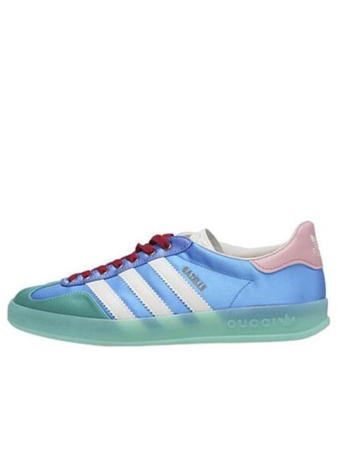 GUCCI (WMNS) adidas x Gucci Gazelle 'Light Blue Silk' 707867-U7R10-3660
