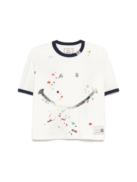 Maison MIHARAYASUHIRO smiley face-print T-shirt