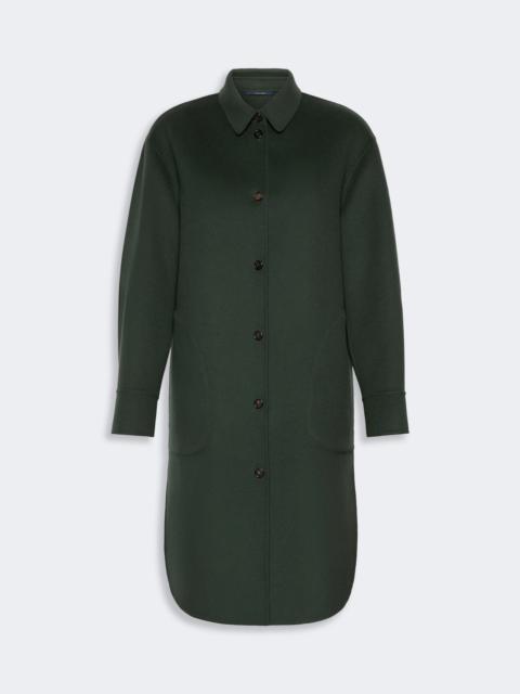 'S Max Mara FANTE Wool drap midi coat - DARK GREEN