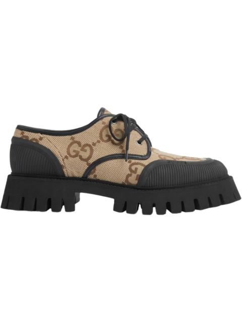 GUCCI Men's maxi GG lace-up shoe