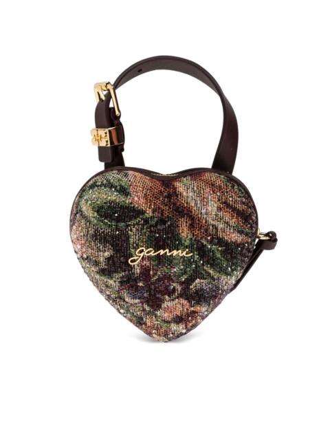 GANNI nano Tapestry tote bag