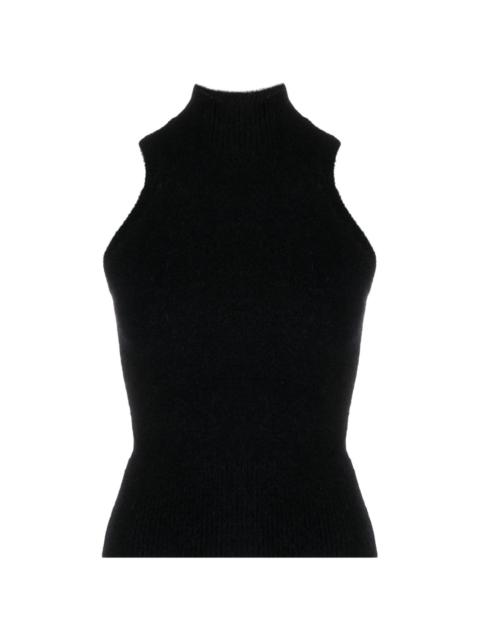 PATOU high-neck knitted top