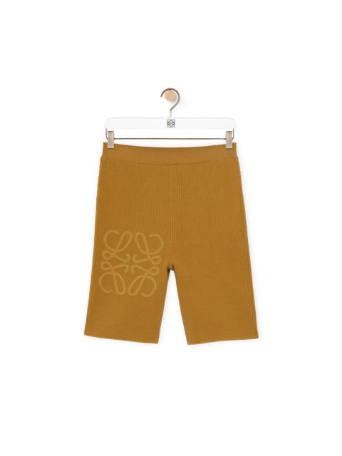 Loewe Anagram cycling shorts in cotton and viscose