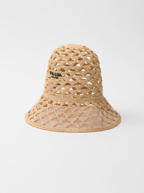 Prada Woven fabric hat