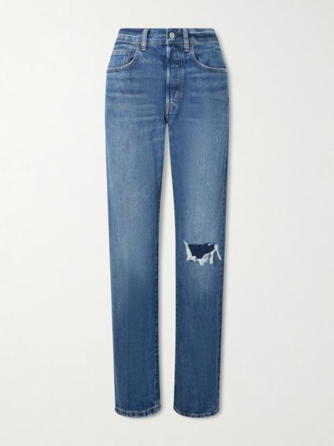 Polo Ralph Lauren Distressed Straight-leg Jeans