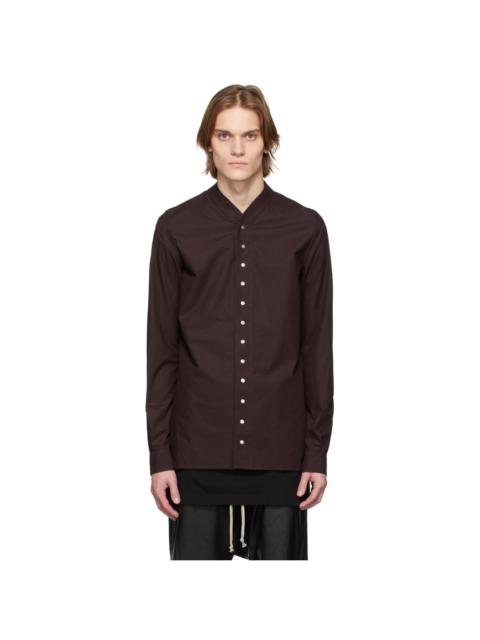 Rick Owens Burgundy Faun Shirt