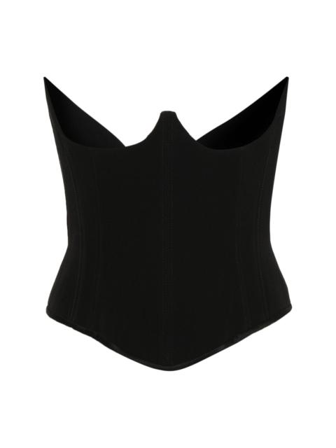 strapless corset top