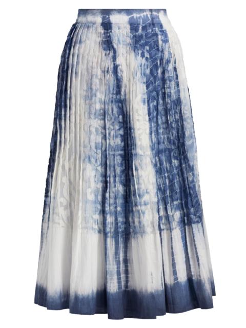 KOBI HALPERIN Women's Andie Tie-Dye Silk Midi-Skirt - Tide