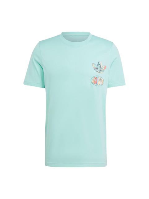 adidas adidas originals Enjoy Summer Front/Back Graphic Tee 'Easy Green' IT8180