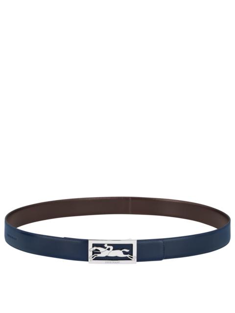 Longchamp Delta Box Men's belt Navy/Burgundy - Leather