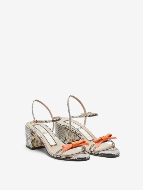 N°21 HEELED SANDALS WITH BOW