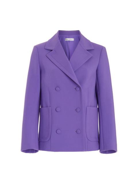 Oscar de la Renta Stretch-Wool Jacket purple