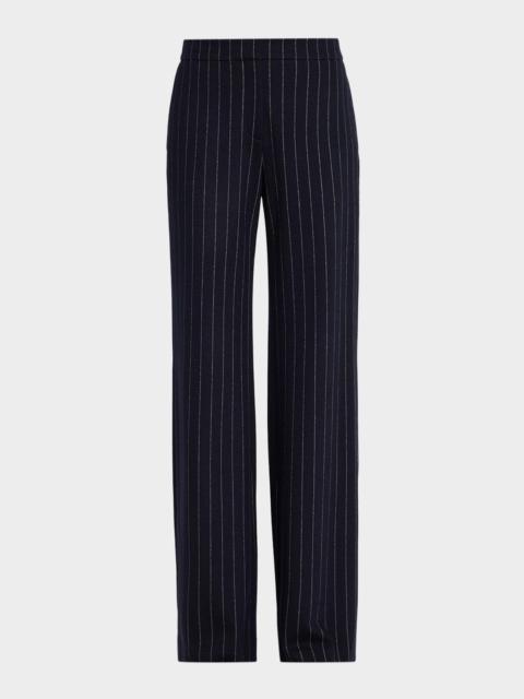 Lafayette 148 New York Lafayette Pinstripe Flare-Leg Pants