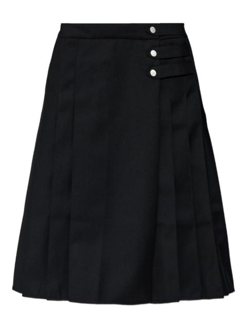 MISBHV buttoned pleated skirt