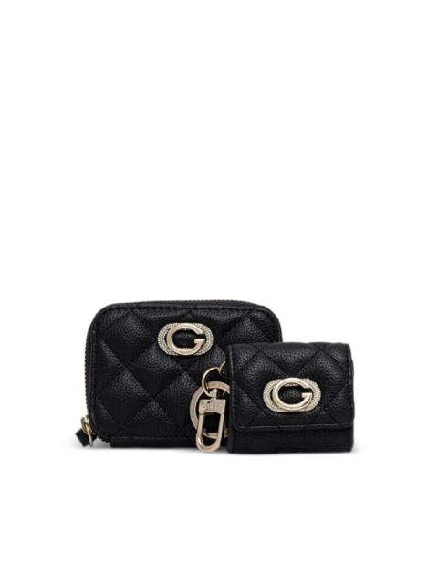 GUESS USA quilted logo wallet